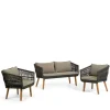 Online Wohnen Sofa & Sessel aus Kordel-Geflecht - Lagoas (dreiteilig)