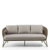 Clearance Wohnen Sofa aus Seilgeflecht in Hellbraun & Beige - Jadnea