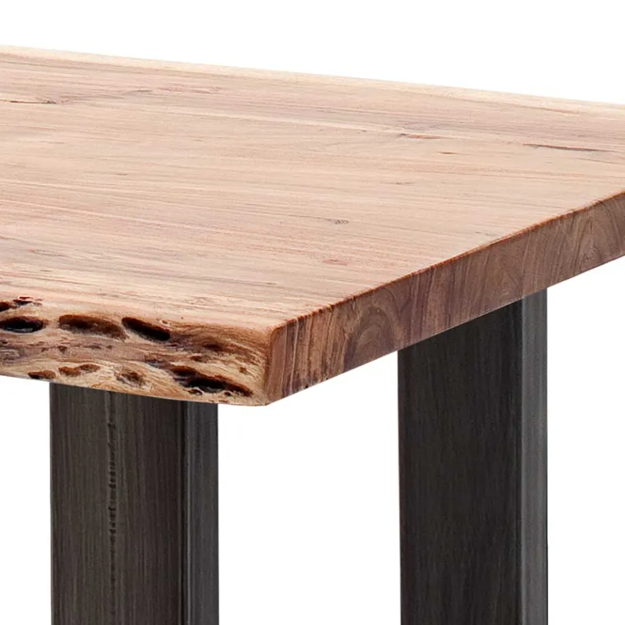 Wohnen Sofa Baumkantentisch aus Akazie Natur - Gurtan