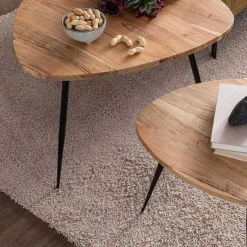 New Wohnen Sofa Beistelltische mit 3-Fußgestell - Hectos (zweiteilig)