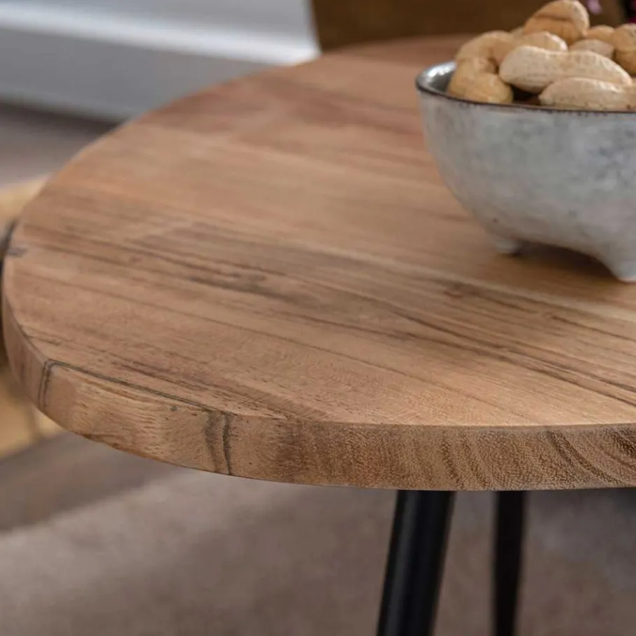 New Wohnen Sofa Beistelltische mit 3-Fußgestell - Hectos (zweiteilig)