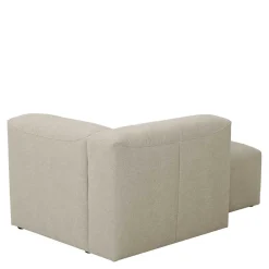 Outlet Wohnen Sofaelement Recamiere in Cremeweiß - Tembreno
