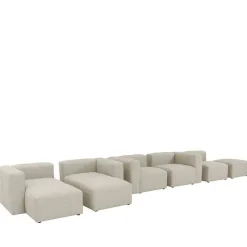Outlet Wohnen Sofaelement Recamiere in Cremeweiß - Tembreno