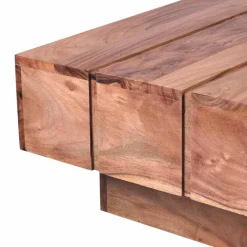 New Wohnen Sofatisch aus naturbelassenem Holz Oridano Akazie massiv