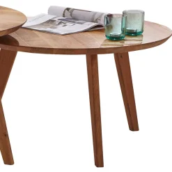 Best Wohnen Sofatisch Set aus Wildeiche Massivholz - Ofmany (zweiteilig)