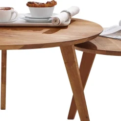 Best Wohnen Sofatisch Set aus Wildeiche Massivholz - Ofmany (zweiteilig)