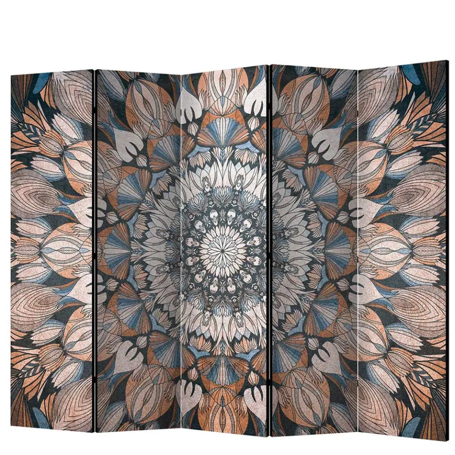 Best Wohnen Spanische Trennwand mit Mandala Motiv bedruckt - Waykiko