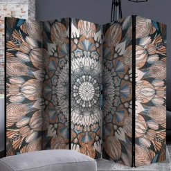 Best Wohnen Spanische Trennwand mit Mandala Motiv bedruckt - Waykiko
