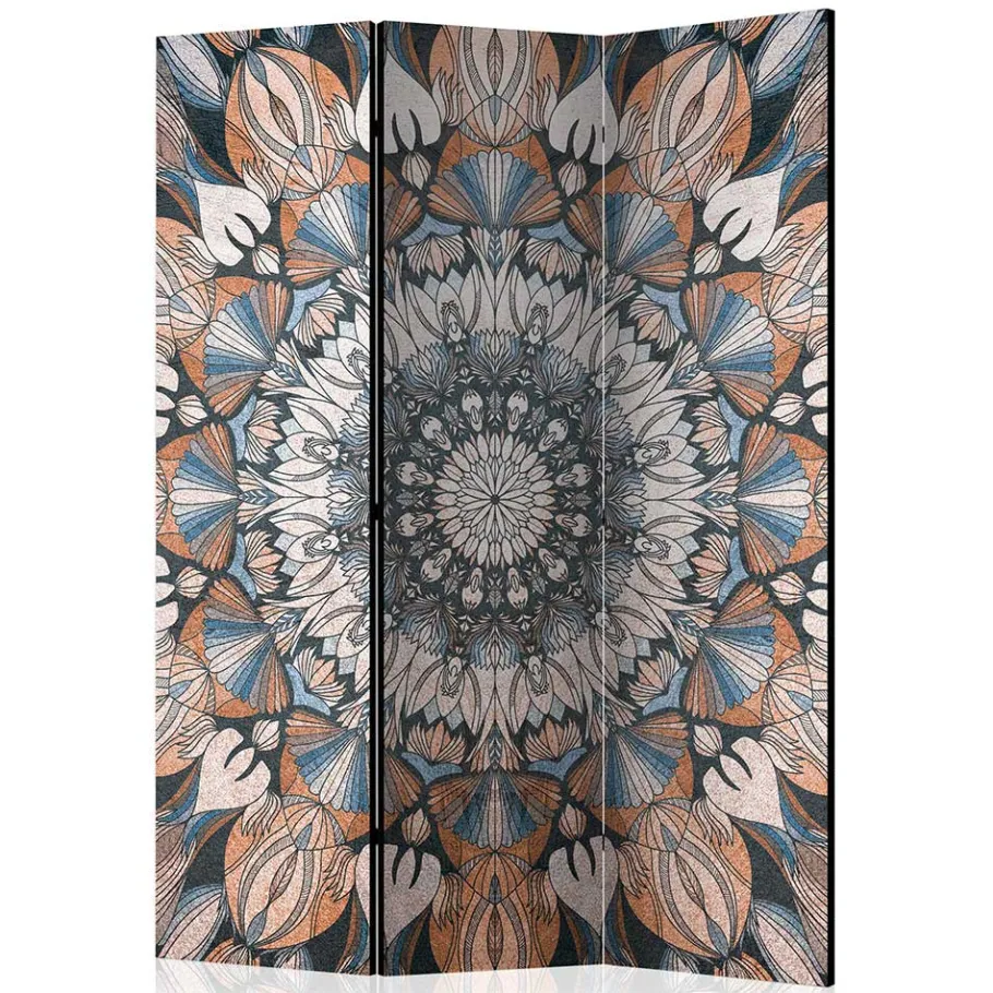 Best Wohnen Spanische Trennwand mit Mandala Motiv bedruckt - Waykiko
