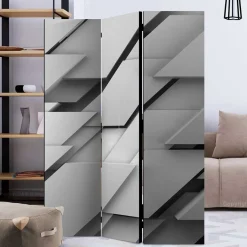New Wohnen Spanische Wand aus Leinwand & Fichtenholz - Tilli