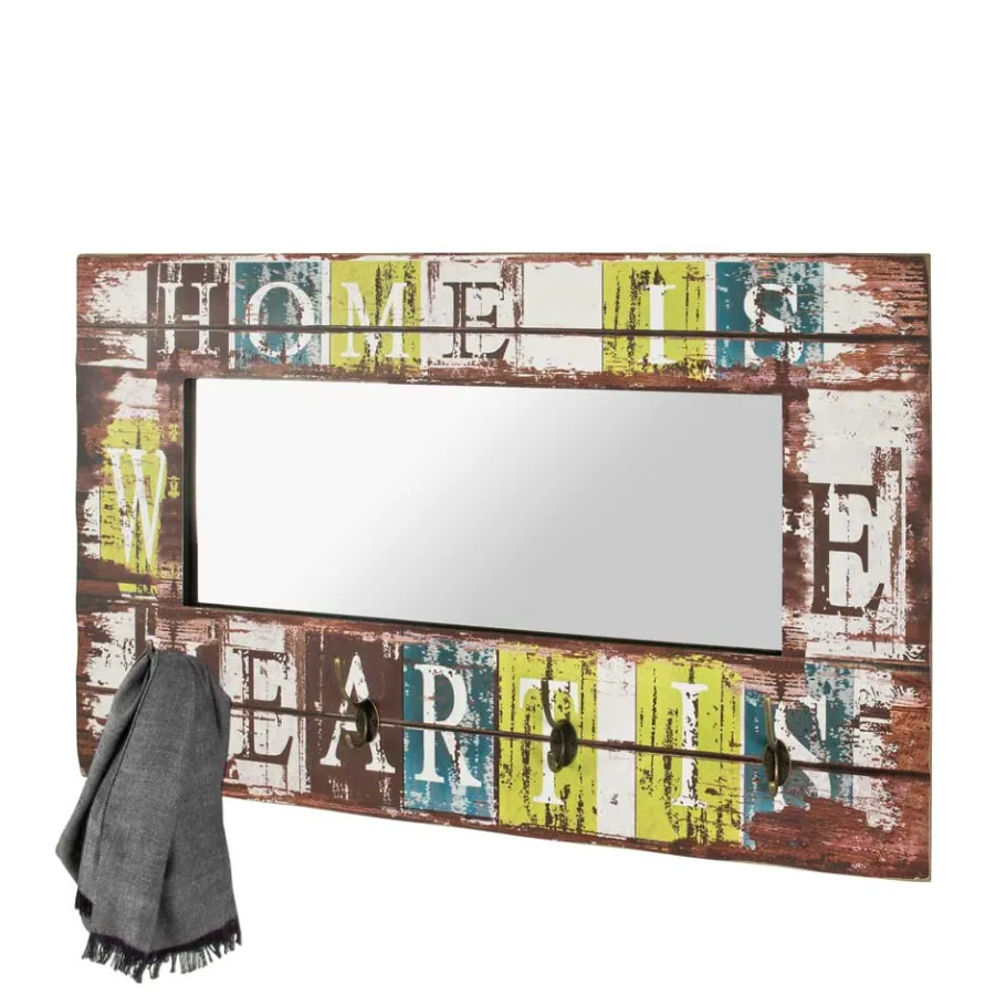Sale Wohnen Spiegel Garderobe Yilmo mit Haken