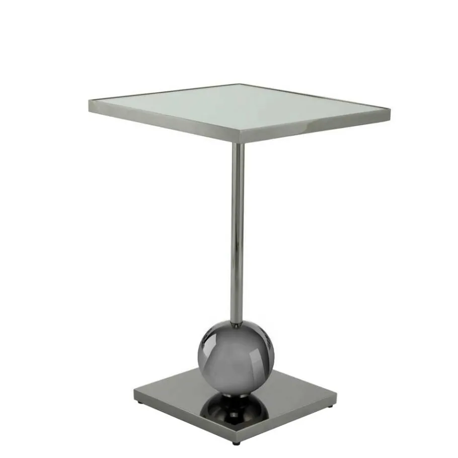 Sale Wohnen Spiegelglas-Beistelltisch mit Säulengestell - Mandarino