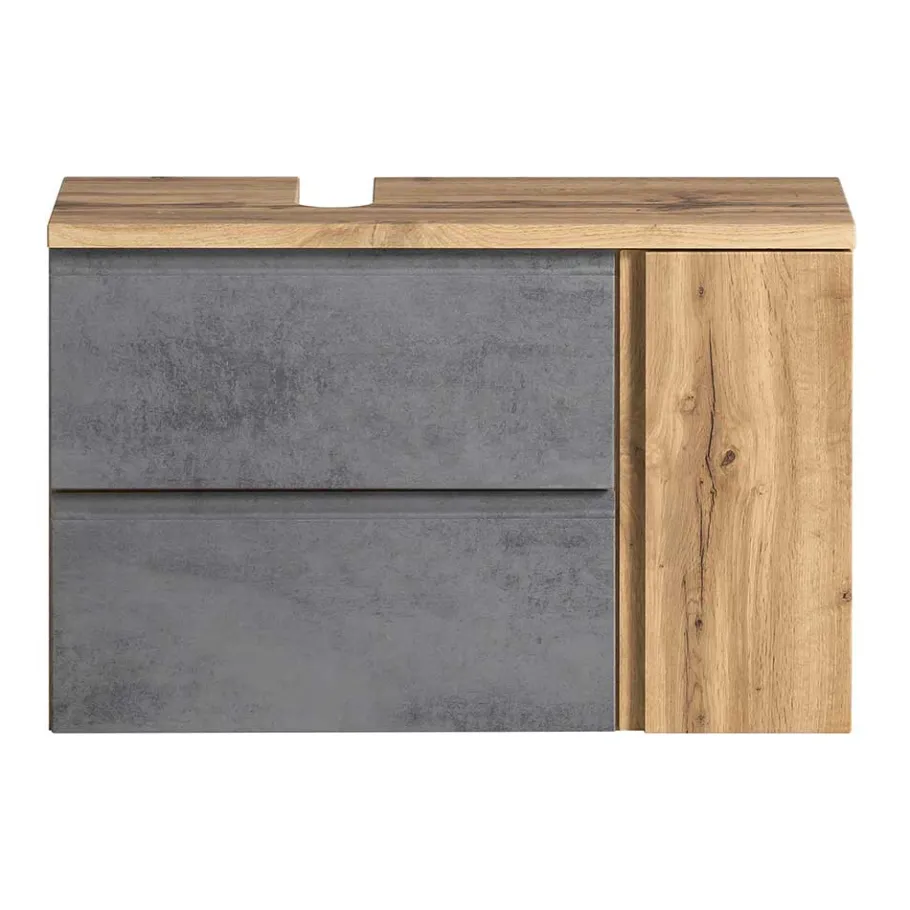 Best Wohnen Spiegelschrank 4-türig & Unterbeckenschrank - Mia (zweiteilig)