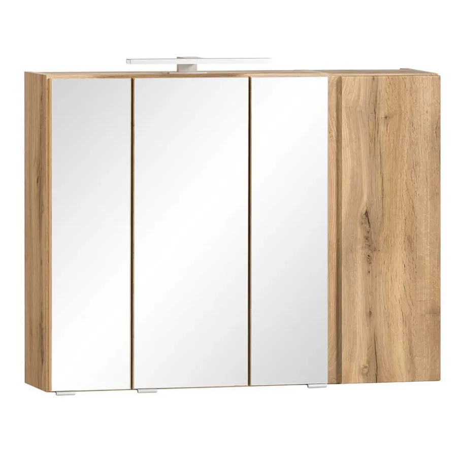 Best Wohnen Spiegelschrank 4-türig & Unterbeckenschrank - Mia (zweiteilig)