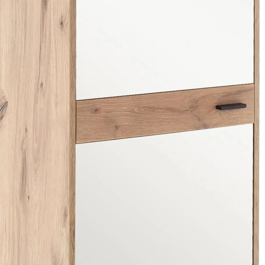 Online Wohnen Spiegeltür-Flurschrank in Wildeiche Optik - Vapposia