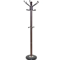 Sale Wohnen Standgarderobe in Braun mit Marmor Fuß - Motrilo