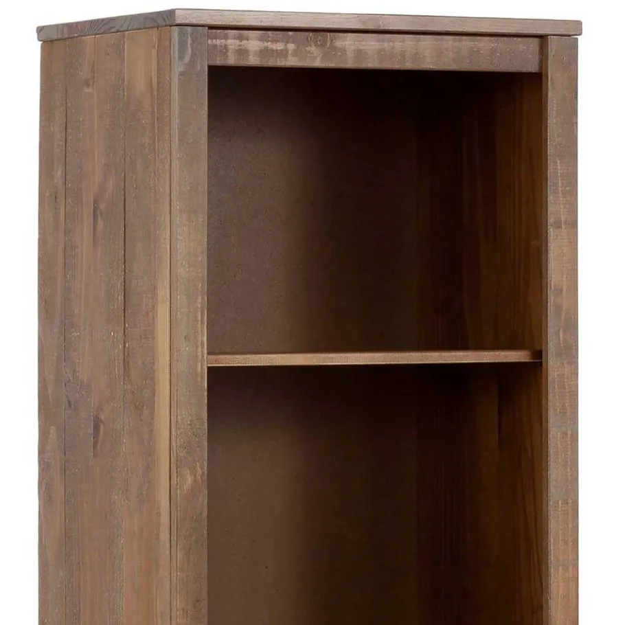 Discount Wohnen Standregal aus Kiefer Massivholz Dunkel - Lavagna
