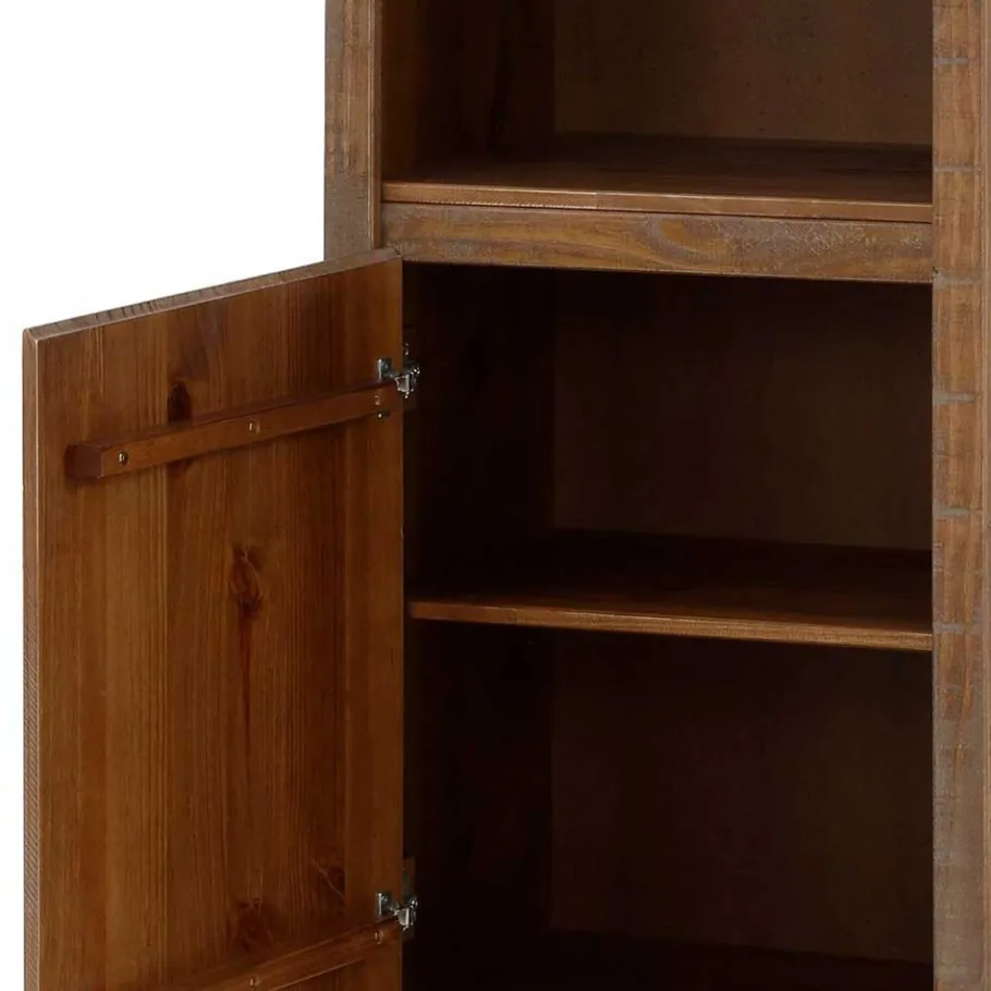 Discount Wohnen Standregal aus Kiefer Massivholz Dunkel - Lavagna
