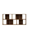 New Wohnen Standregal Module Set in Nussbaum - Jaitur (vierteilig)