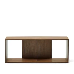 New Wohnen Standregal Module Set in Nussbaum - Jaitur (vierteilig)