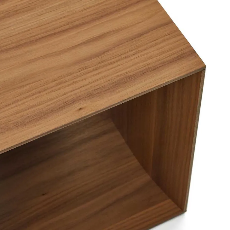 New Wohnen Standregal Module Set in Nussbaum - Jaitur (vierteilig)