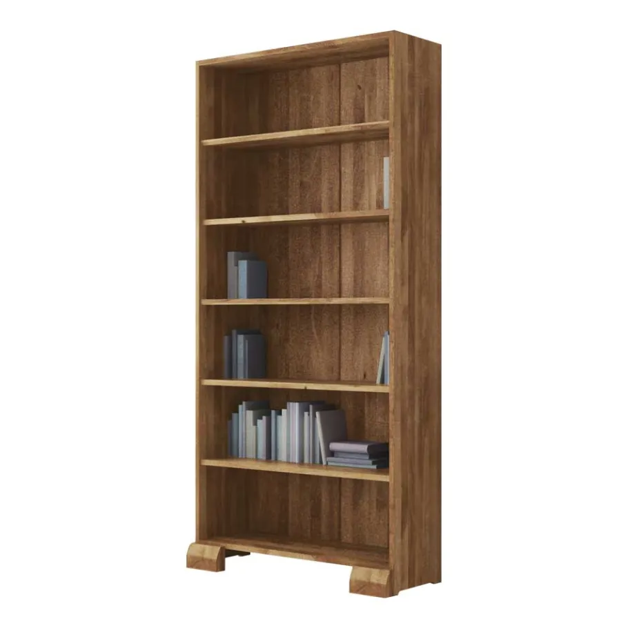 Clearance Wohnen Standregal Vaskov aus Wildeiche Massivholz