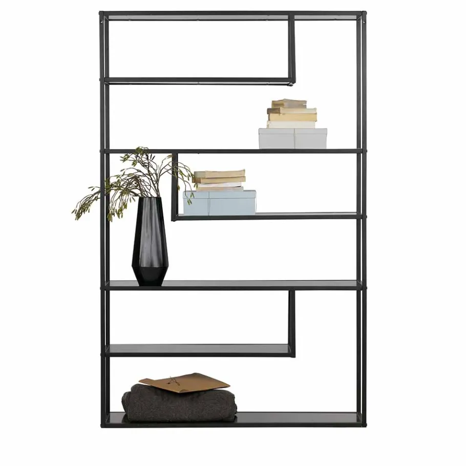 New Wohnen Standregal Volbra in Schwarz