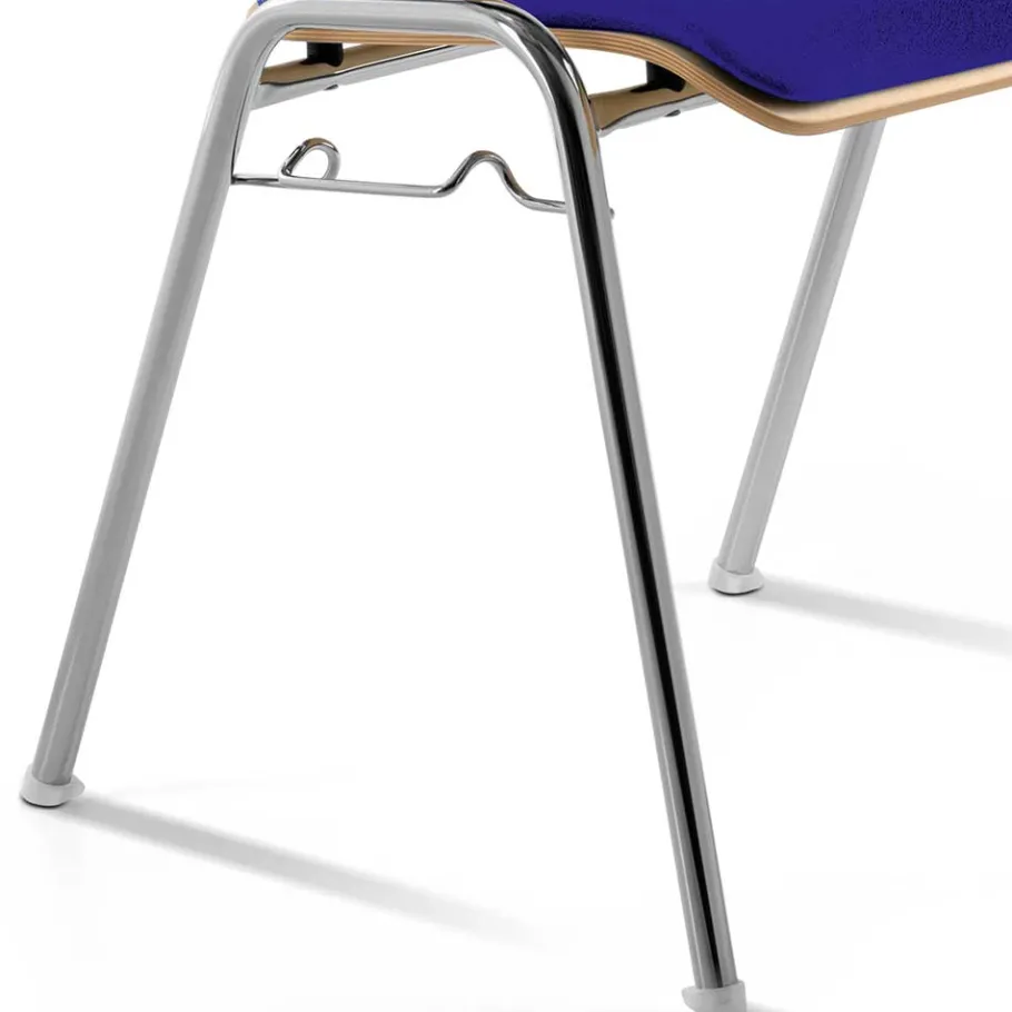 Discount Wohnen Stapelstuhl in Blau & Buche - Caritera