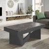 Clearance Wohnen Staufach Couchtisch in Schwarzgrau & Dunkelgrau - Cadruna
