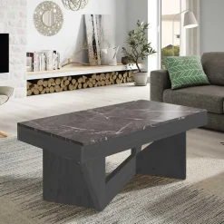 Clearance Wohnen Staufach Couchtisch in Schwarzgrau & Dunkelgrau - Cadruna