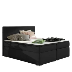 Sale Wohnen Stauraum Polsterbett in Schwarzbraun - Bevania