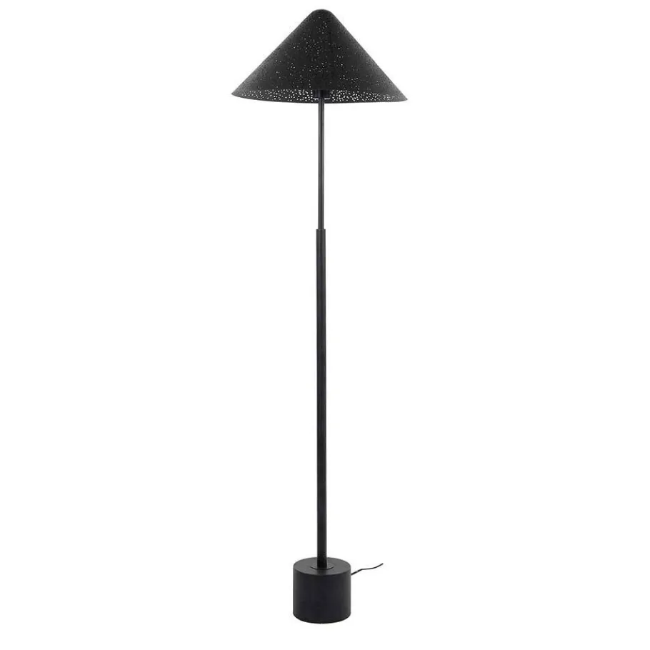 Clearance Wohnen Stehlampe in Schwarzgrau aus Metall - Catron