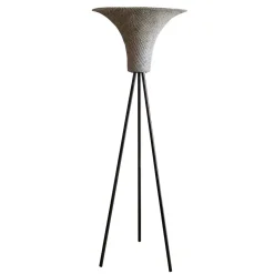 Hot Wohnen Stehlampe mit Seegras Geflecht Schirm - Ciranzo