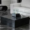 Outlet Wohnen Stein Couchtisch Luvega in Schwarz