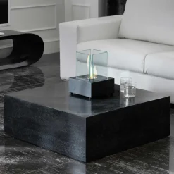 Outlet Wohnen Stein Couchtisch Luvega in Schwarz