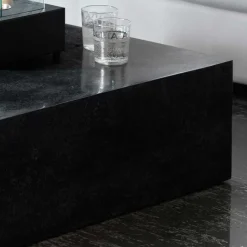 Outlet Wohnen Stein Couchtisch Luvega in Schwarz