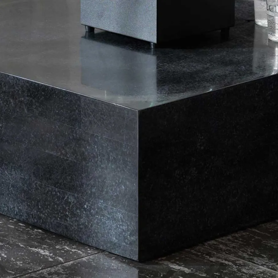 Outlet Wohnen Stein Couchtisch Luvega in Schwarz