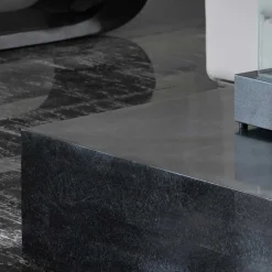 Outlet Wohnen Stein Couchtisch Luvega in Schwarz