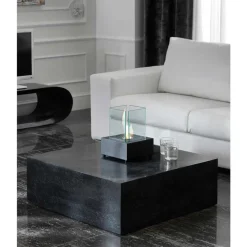 Outlet Wohnen Stein Couchtisch Luvega in Schwarz
