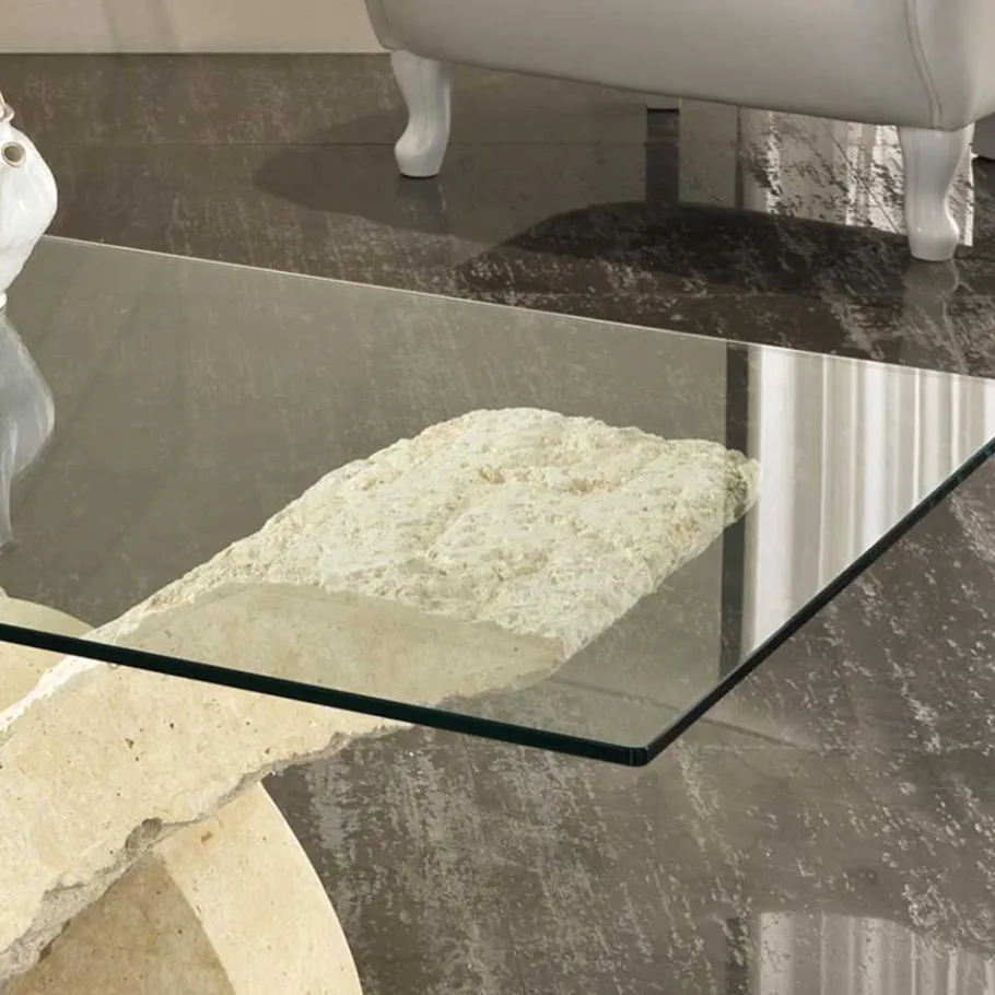 Outlet Wohnen Stein Couchtisch Reading im mediterranen Design