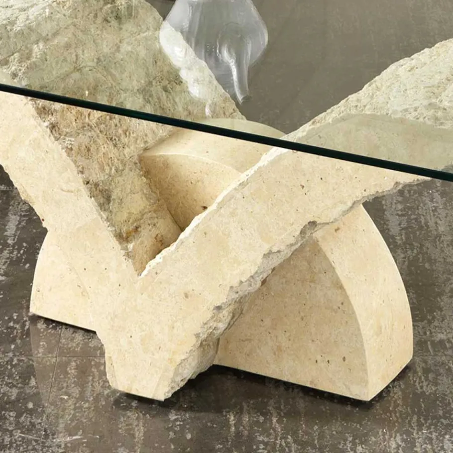 Outlet Wohnen Stein Couchtisch Reading im mediterranen Design