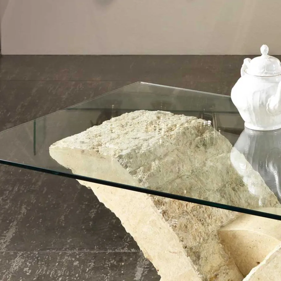 Outlet Wohnen Stein Couchtisch Reading im mediterranen Design