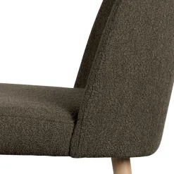 Sale Wohnen Stühle aus braunem Boucle Stoff - Convilla (2er Set)