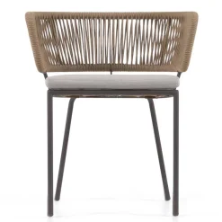 Hot Wohnen Stühle aus Kordelgeflecht Beige - Wanisha (4er Set)