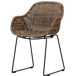 Sale Wohnen Stühle aus Kunstrattan in Beigegrau - Simonas (2er Set)