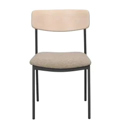 Discount Wohnen Stühle mit Polstersitz in Beige - Gora (2er Set)