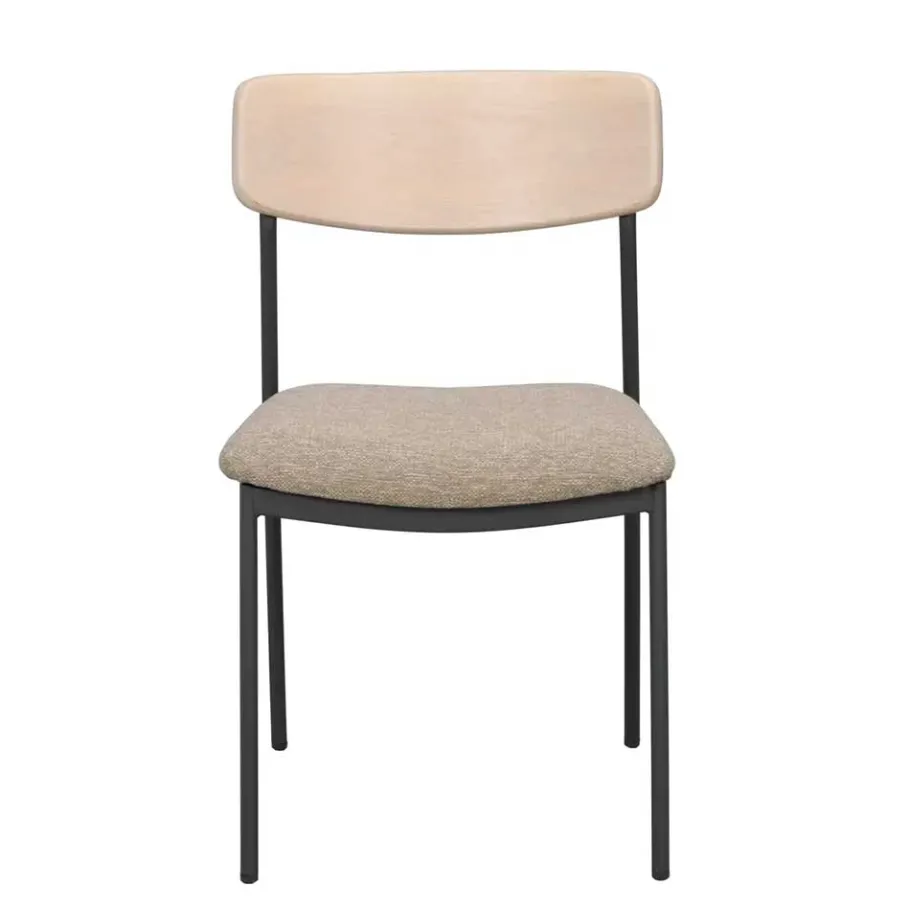 Discount Wohnen Stühle mit Polstersitz in Beige - Gora (2er Set)