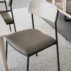 Discount Wohnen Stühle mit Polstersitz in Beige - Gora (2er Set)