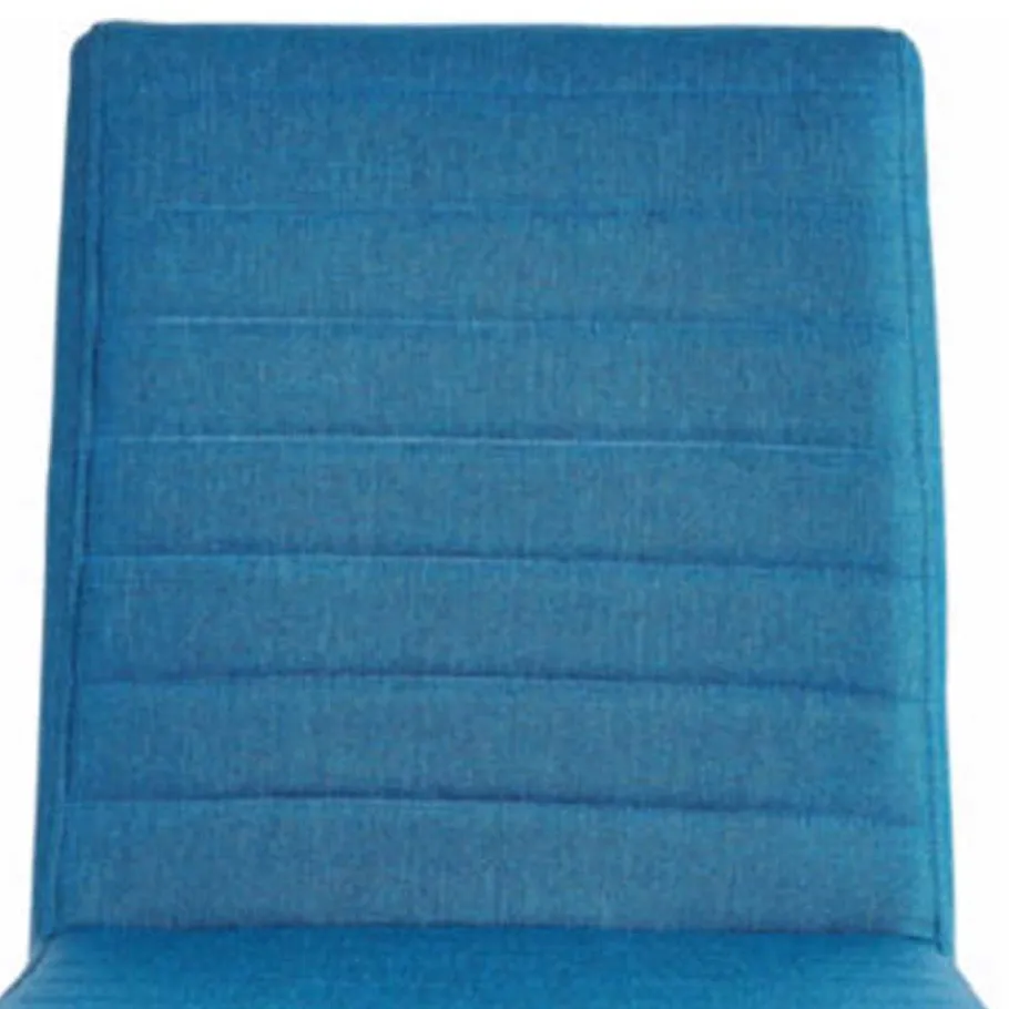 New Wohnen Stoff Freischwinger Stuhl in Petrol Blau - Isakina (2er Set)