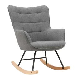 Online Wohnen Stoff Schaukelstuhl im Skandi Design - Monique